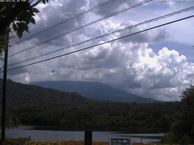 西湖からの富士山