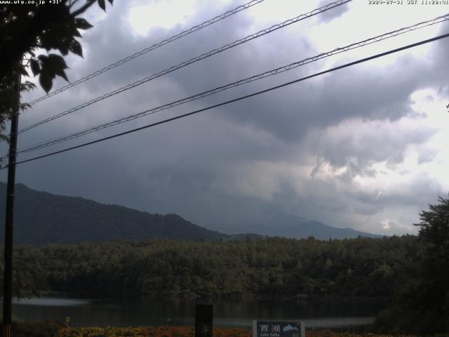 西湖からの富士山