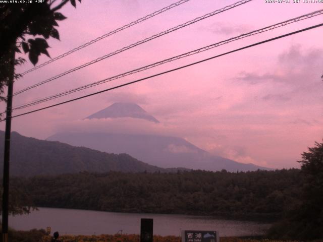 西湖からの富士山