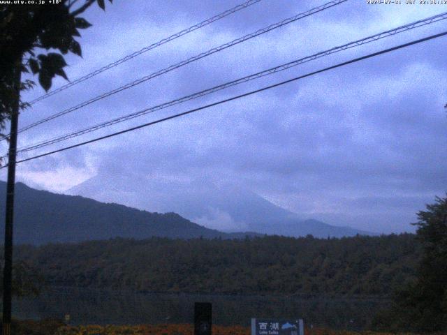 西湖からの富士山