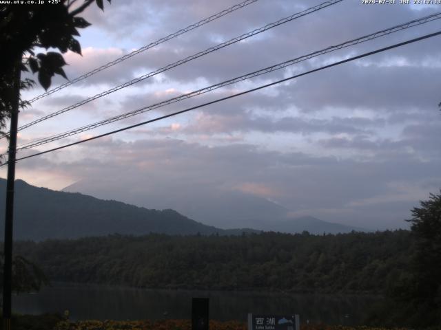 西湖からの富士山