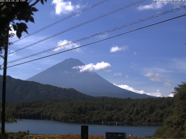 西湖からの富士山