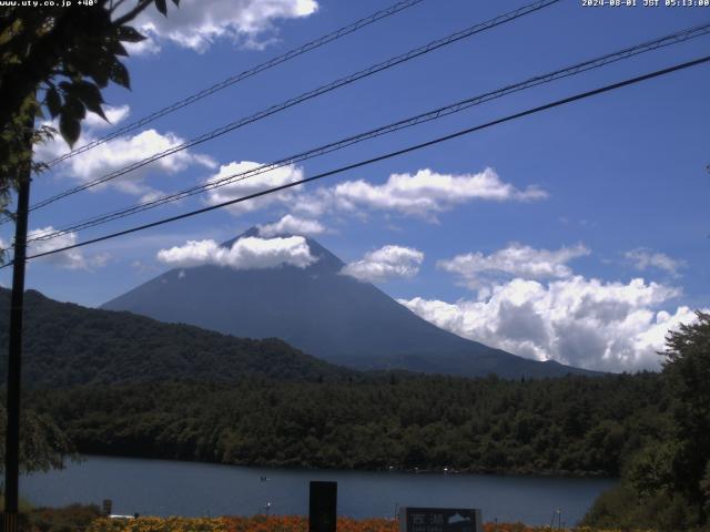 西湖からの富士山