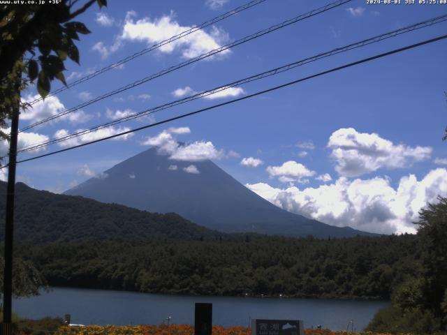 西湖からの富士山