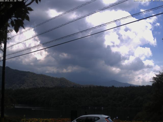 西湖からの富士山