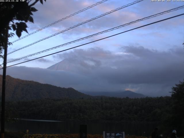 西湖からの富士山