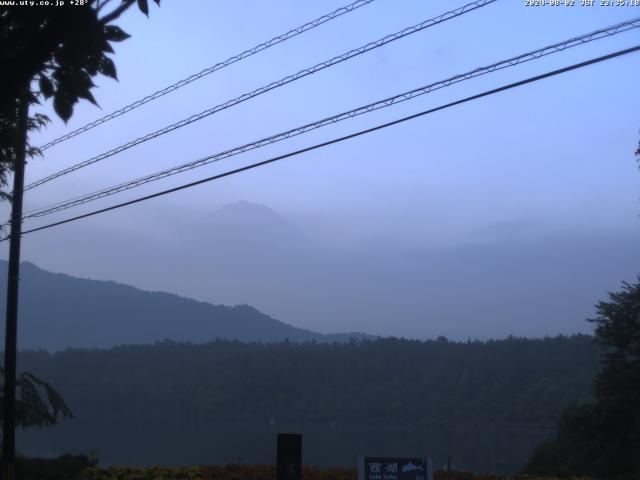 西湖からの富士山