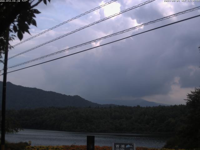 西湖からの富士山