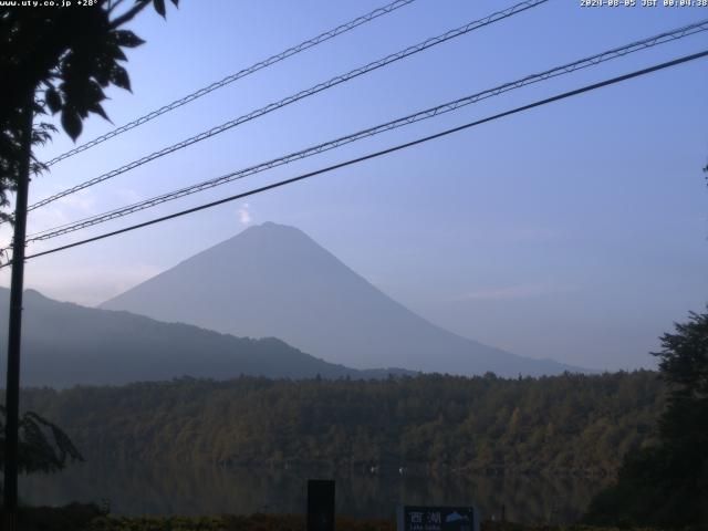 西湖からの富士山