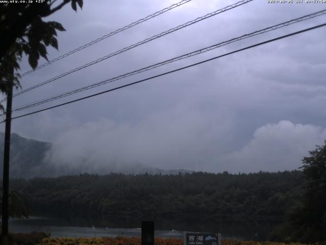 西湖からの富士山