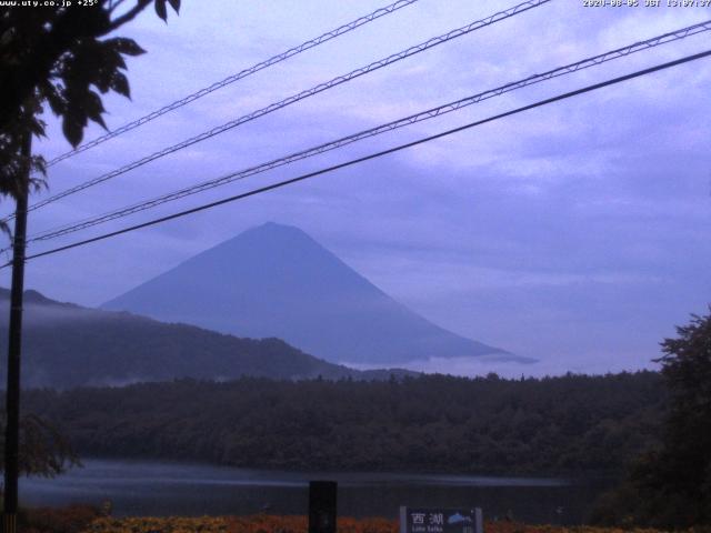 西湖からの富士山