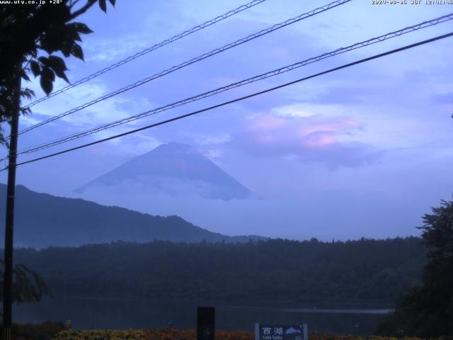 西湖からの富士山