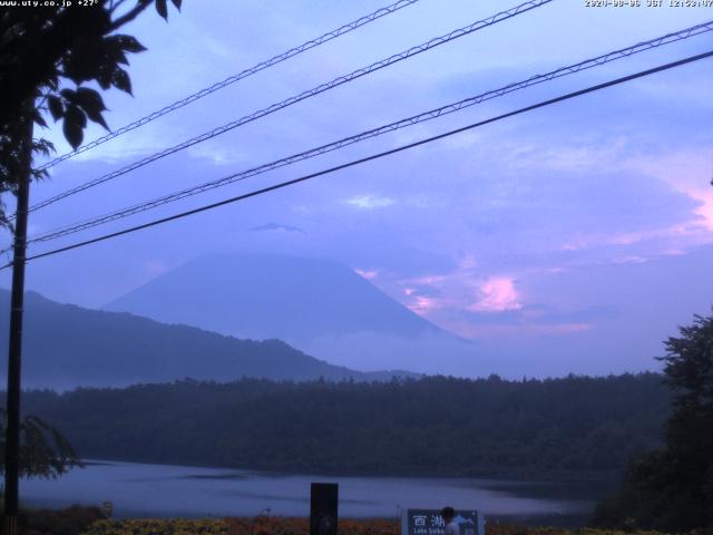 西湖からの富士山