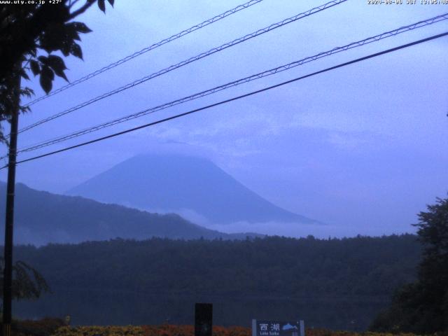 西湖からの富士山