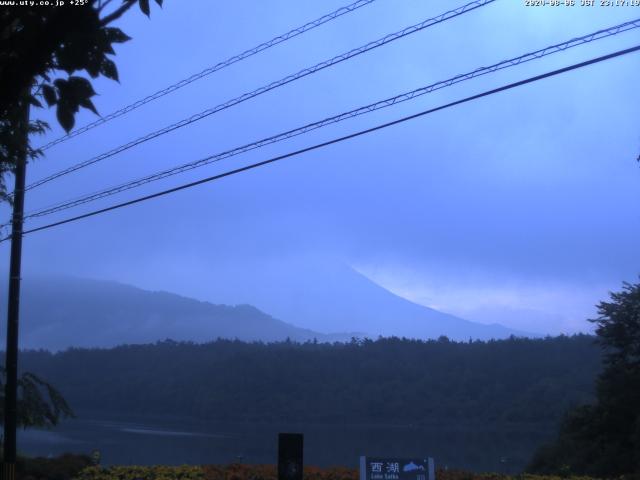 西湖からの富士山