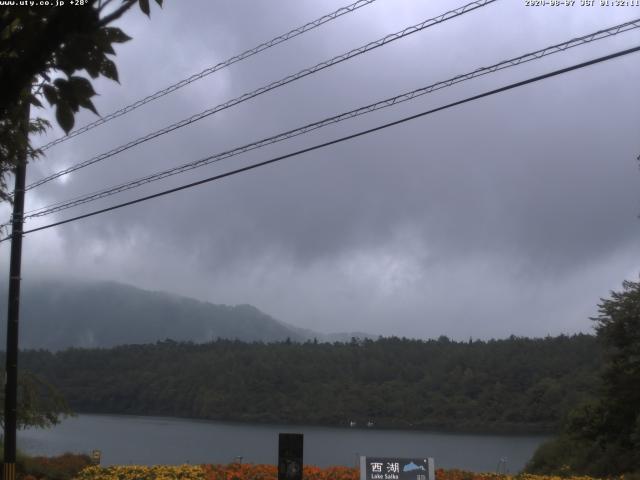 西湖からの富士山