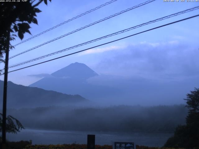 西湖からの富士山