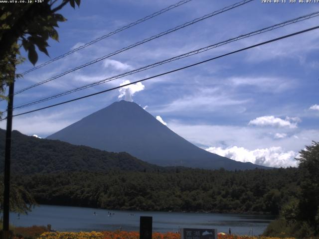 西湖からの富士山