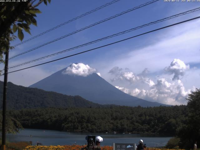 西湖からの富士山