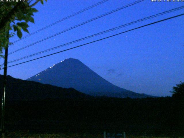 西湖からの富士山