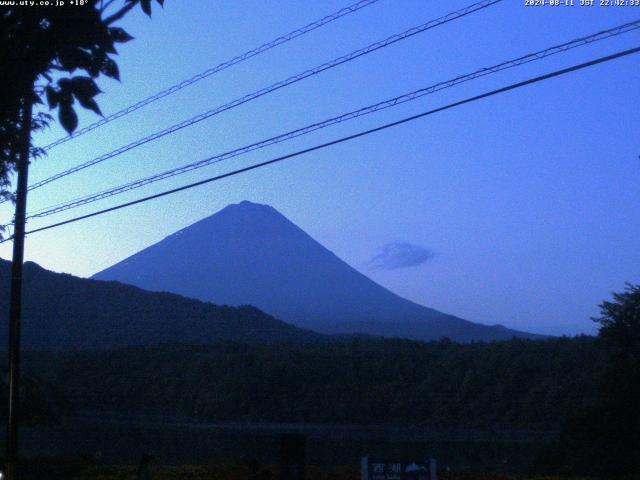 西湖からの富士山