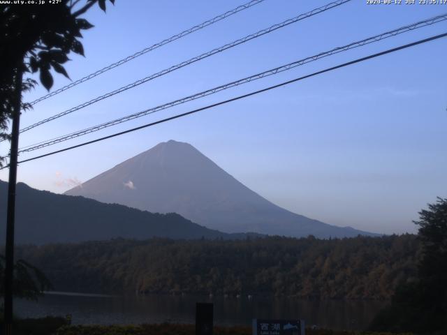 西湖からの富士山