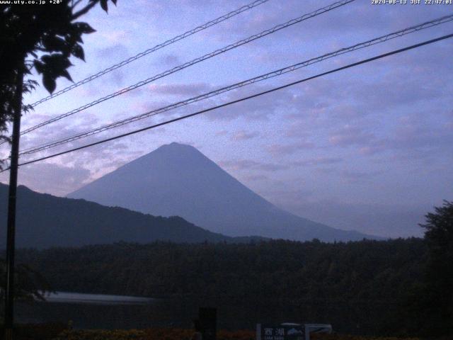 西湖からの富士山