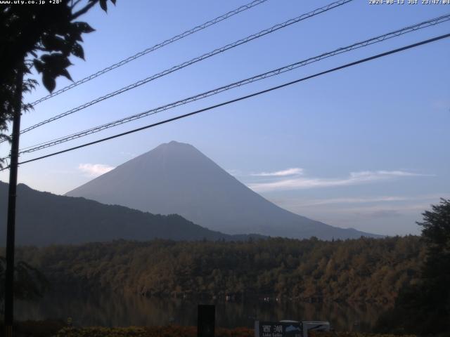 西湖からの富士山