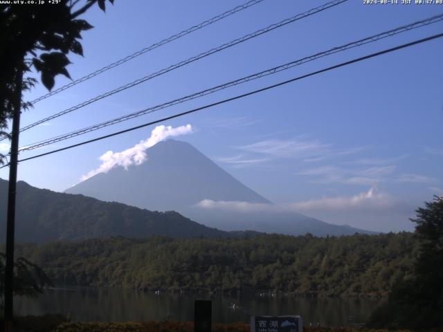 西湖からの富士山