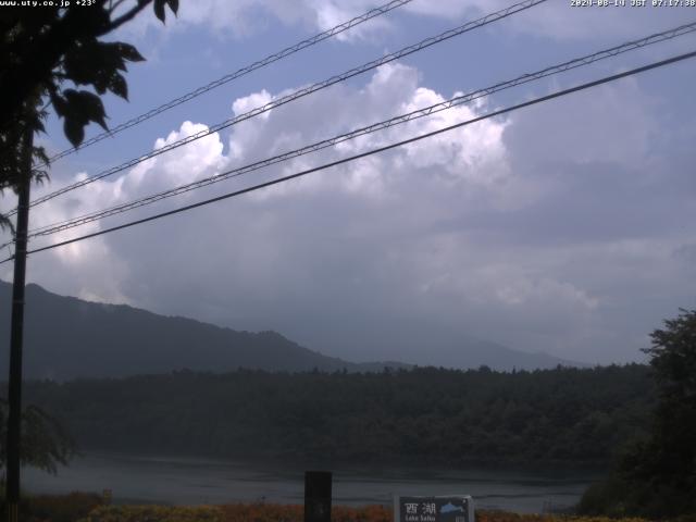 西湖からの富士山