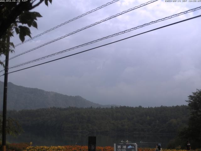 西湖からの富士山