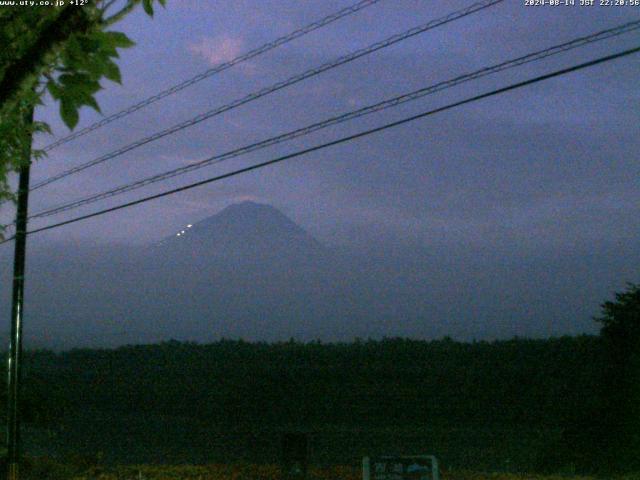 西湖からの富士山