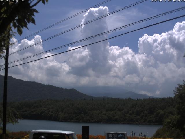 西湖からの富士山