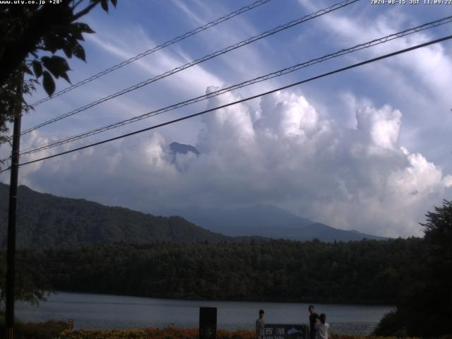 西湖からの富士山