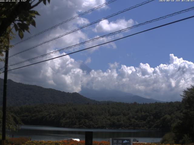 西湖からの富士山