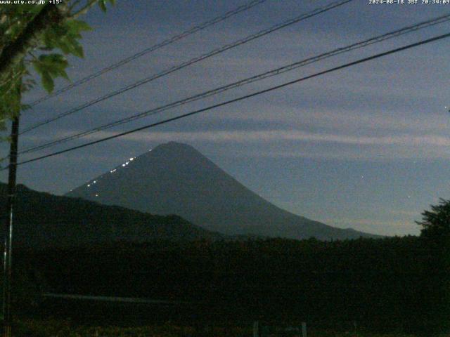 西湖からの富士山