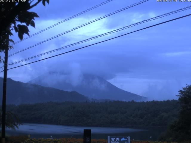 西湖からの富士山