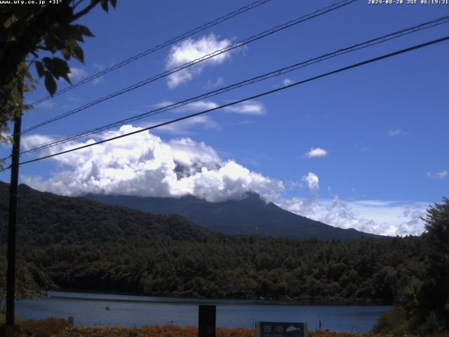 西湖からの富士山