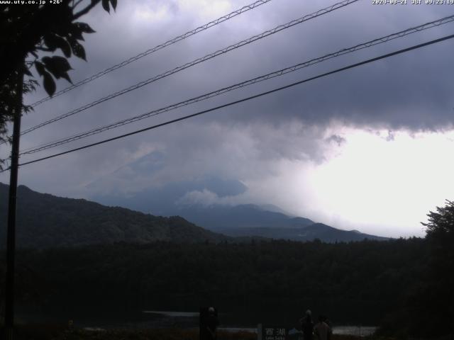 西湖からの富士山