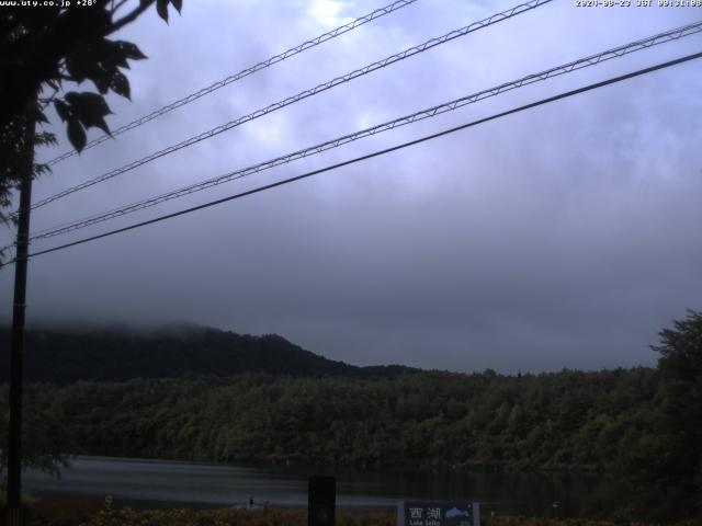 西湖からの富士山