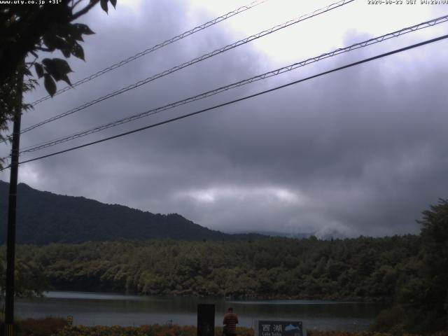 西湖からの富士山