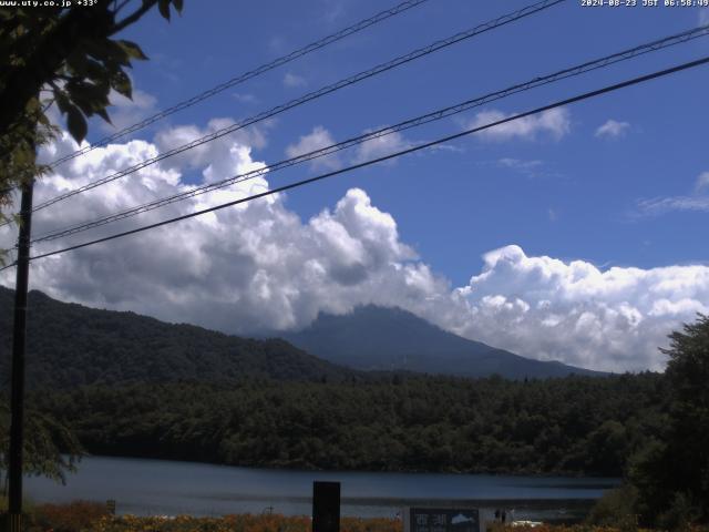 西湖からの富士山