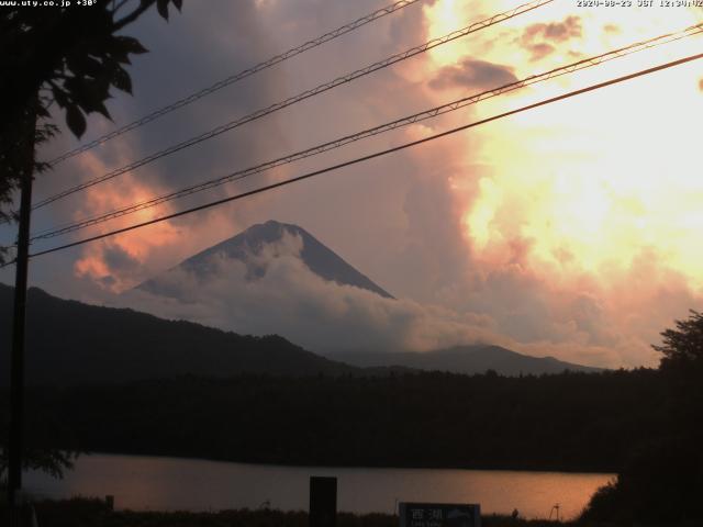 西湖からの富士山