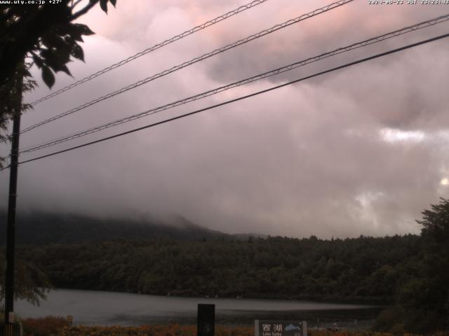 西湖からの富士山