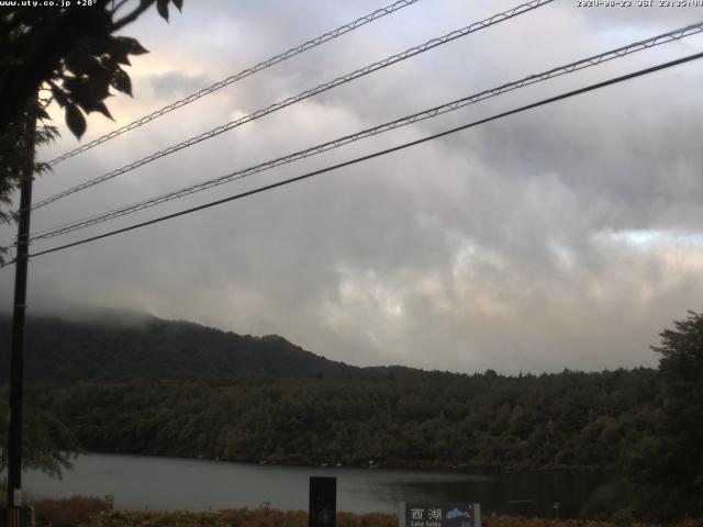 西湖からの富士山