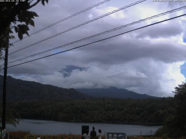 西湖からの富士山