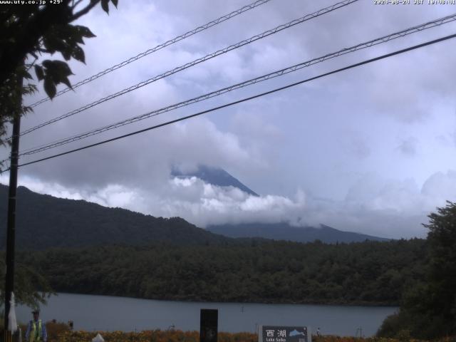 西湖からの富士山