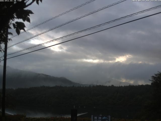 西湖からの富士山