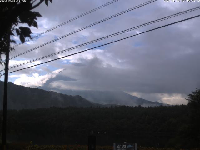 西湖からの富士山