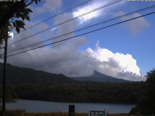 西湖からの富士山